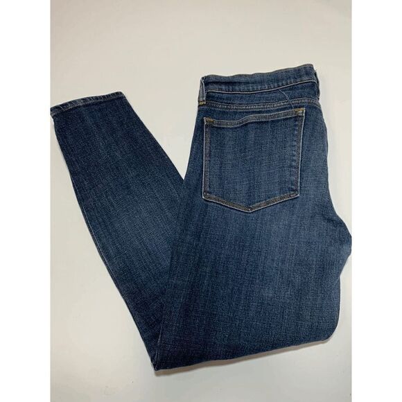 J. Crew Women’s Stretch Skinny Mid Rise Denim Jeans Medium Wash Blue Size 28 - Picture 1 of 8